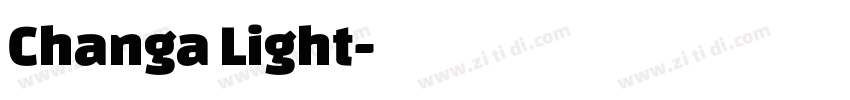 Changa Light字体转换
